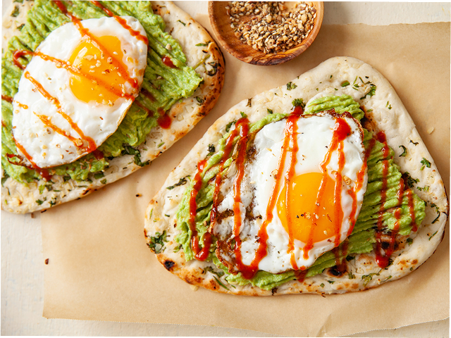 Avocado Egg Naan Toast